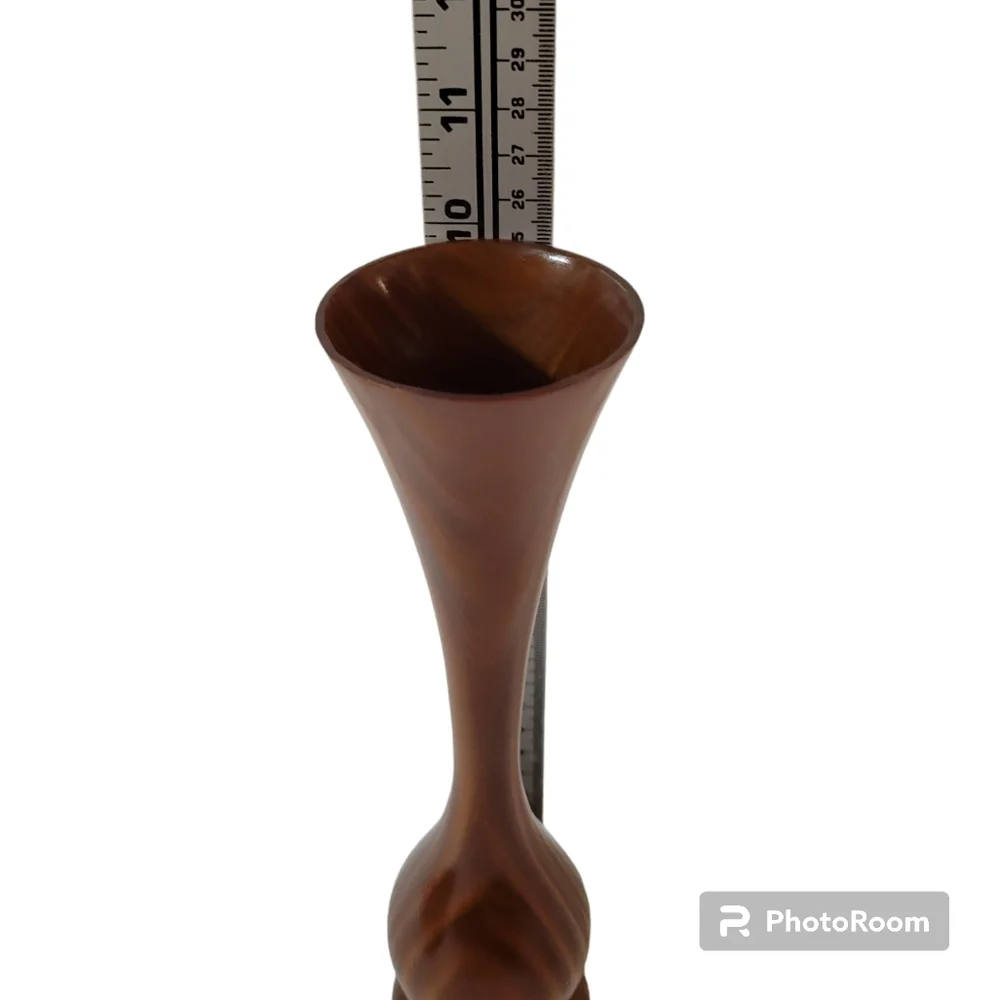 Vanessita Wooden Bud Vase MCM Boho